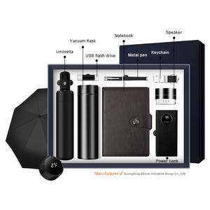 促销商务礼品套装笔记本笔水瓶u盘套装定制促销礼品套装 - Product Image 1
