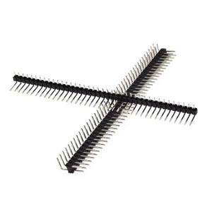 1x40 2x40 40Pin 80Pin 2.54MM ad angolo retto singola riga Pin testa maschio 90 gradi connettore doppio fila Pin intestazione per Arduino