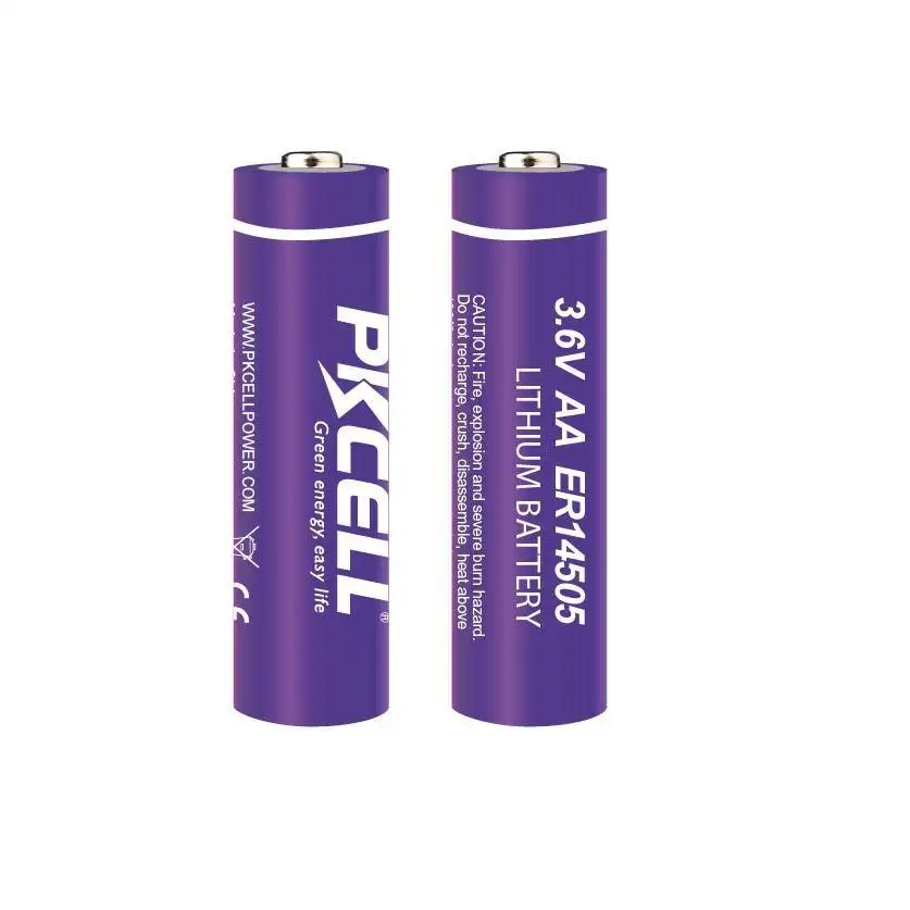 PKCELL AA ER14505 LS14500 TL-5903 3.6V lityum piller ER14250 ER34615 su sayacı için
