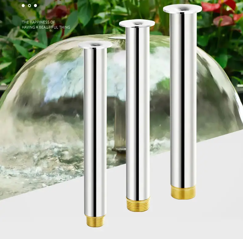 Giardino attrezzature per paesaggi piscina 304 in acciaio inox 3D specchio da ballo ugello per fontana a getto d'acqua a fungo