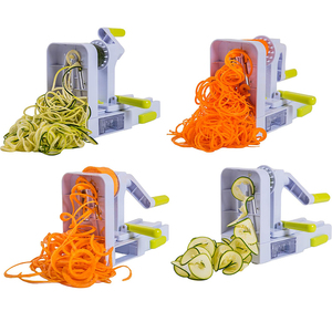 Soğan kesici 5-Blade spiracutter çok fonksiyonlu sebze kesici dilimleme kıyıcı mutfak alet katlanabilir yeşil soğan kesici - Product Image 3