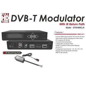 Ventas calientes de fábrica Codificador digital doméstico de canal de entrada único Qam HD HDMI a modulador RF DVB-T con ruta de retorno IR
