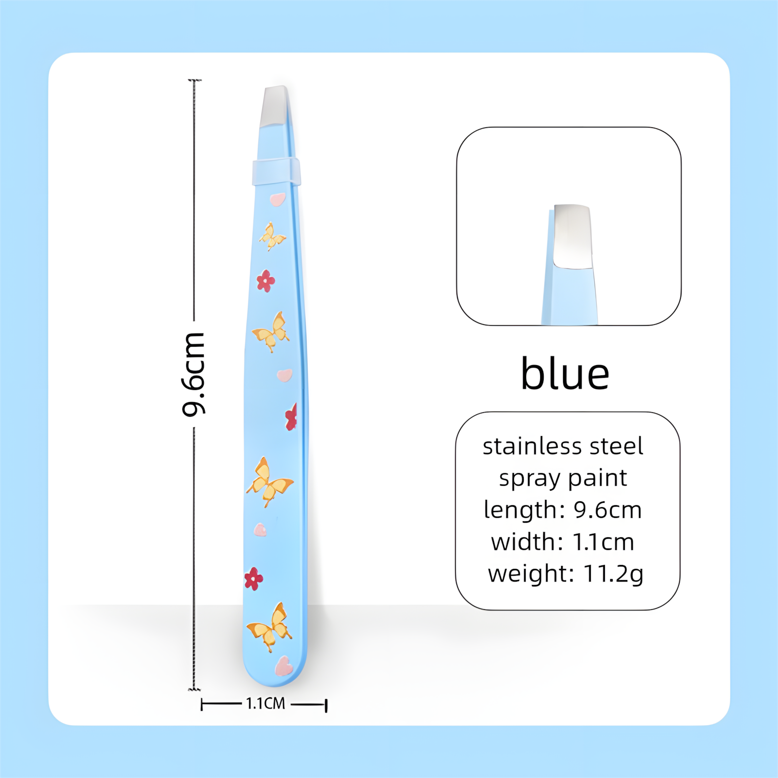 Blue Printed Straight Tip