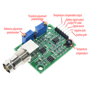 1Set Liquid PH 0-14 Value Detection Regler Sensor modul Überwachung Control Meter Tester BNC PH Elektroden sonde Für Arduino