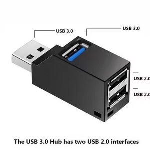 便携式3合1 USB 3.0集线器，适用于笔记本电脑适配器电脑USB 2.0充电集线器3端口笔记本电脑分离器，适用于戴尔配件 - Product Image 5
