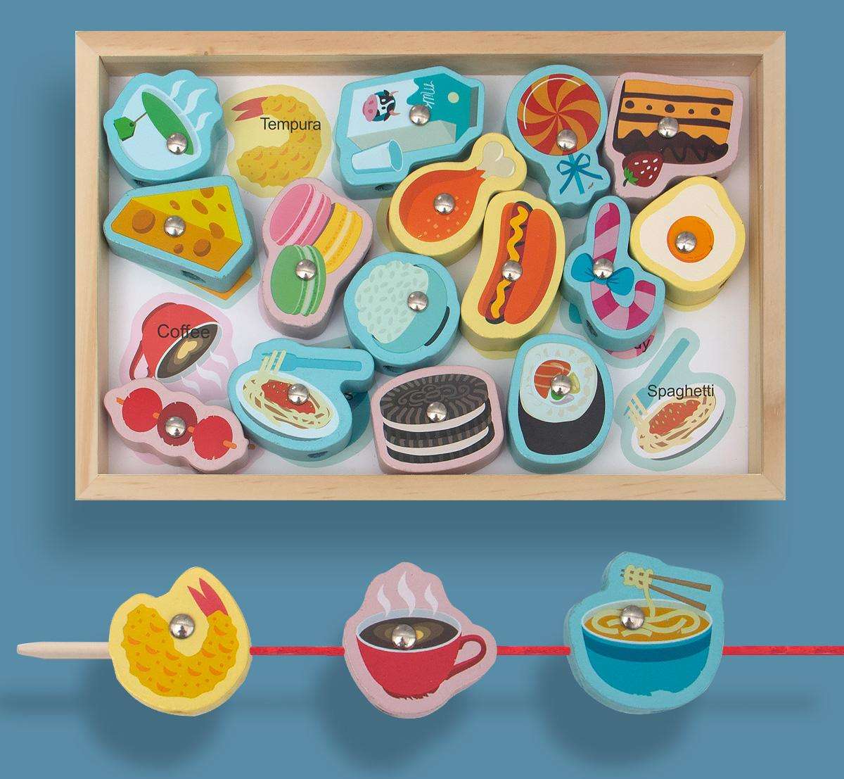 Boîte de jeu principale de perle de pêche de version de nourriture