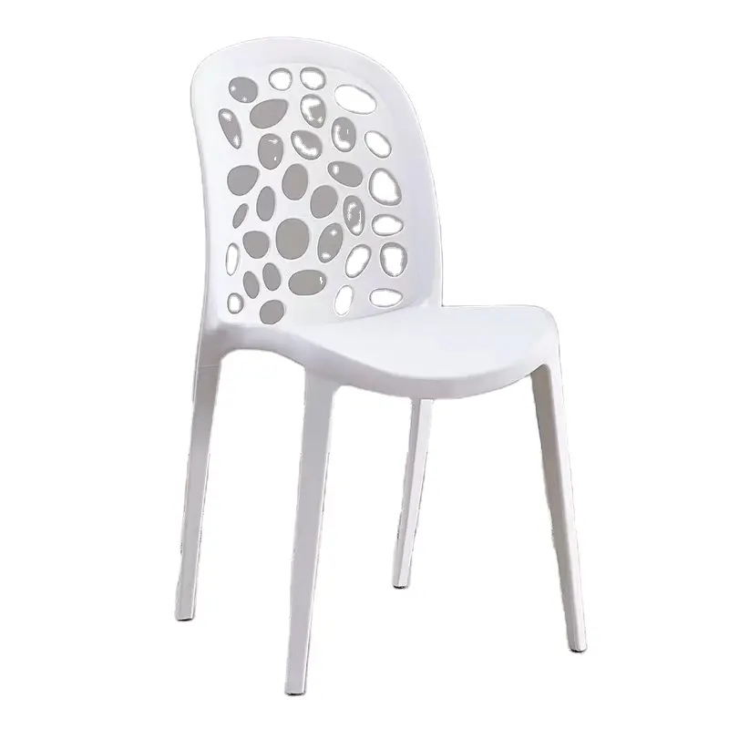 Hotel Garten Outdoor-Möbel bunt günstig Preis Gesamtüberblick stapelbar nordischer Gartensessel Cafe Pp-Sessel moderner Kunststoff-Sessel