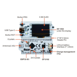 Heltec WiFi BLE Kit 32 V3 Dev-Board LoRaWAN Wireless Communication Lora-Modul Erweiterungs karte mit OLED - Product Image 5