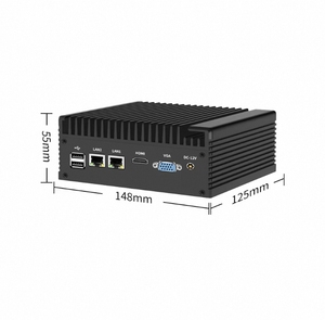 Intel Core I3 Mini PC 2 LAN 2 COM Computadora industrial integrada sin ventilador de cuatro núcleos con ranura para tarjeta SIM - Product Image 3