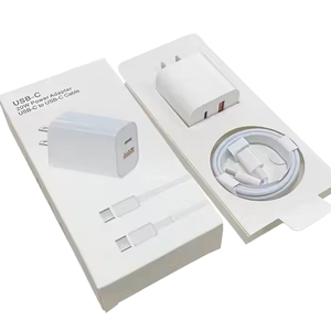 20W PDデュアルUSB C/Aコンパクト壁充電器高速充電器iPhone用サムスンAndroidデバイス用OTP & OVPプロテクション - Product Image 1