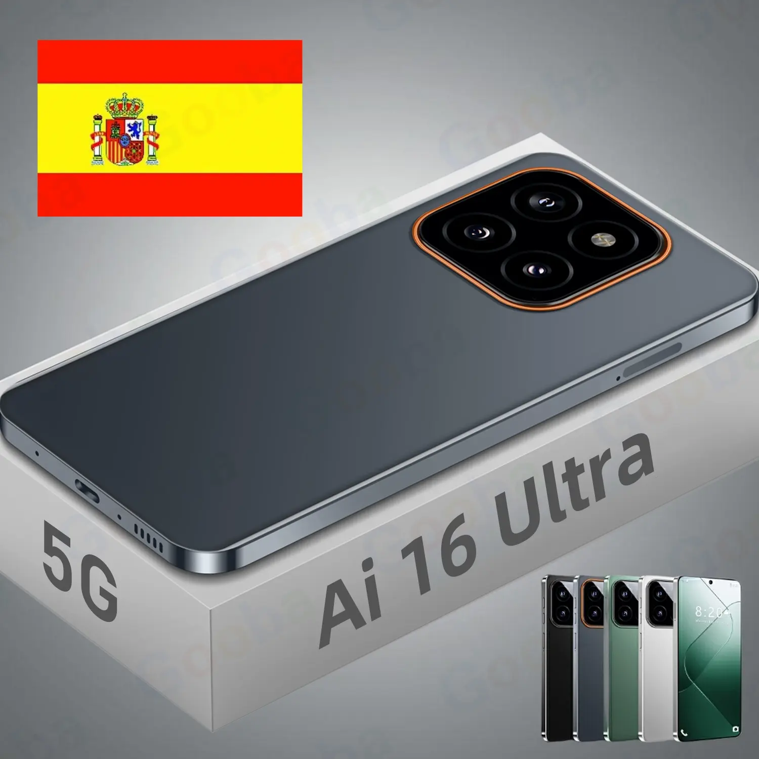 España Barato Original Ai 16 Ultra desbloqueado teléfonos celulares TAYA OEM 7,3 pulgadas Tipo-c 16GB + 1TB teléfono inteligente Global LET 5G teléfono móvil
