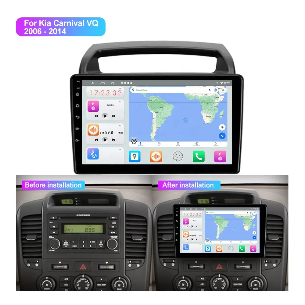 Jmance 10 Polegada 8 Núcleo Para Kia Carnaval VQ 2006-2014 Quadro 4G Bt5.0 Android Auto Carplay Rádio Do Carro Acessórios de Navegação