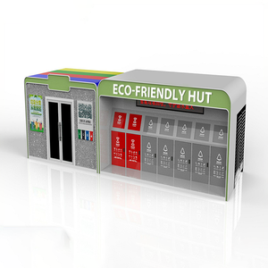 Fábrica Personalizada Moderna Estação De Lixo Ambiental Ao Ar Livre Grande Estação De Coleta De Resíduos Inteligente Classificação Caixas