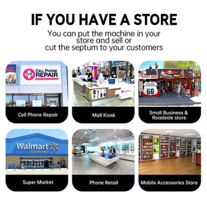 Özelleştirilmiş tam otomatik cep telefonu ekran koruyucu kesme Tpu hidrojel Film cilt Sticker Plotter makinesi kamera PC için - Product Image 6