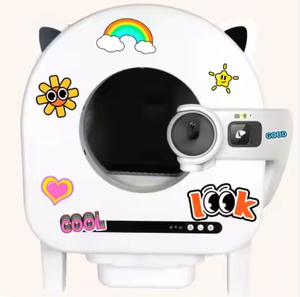 Daha akıllı bir evcil hayvan bakım deneyimi için çoklu kedi tanıma ve otomatik atık ambalaj ile 360 ° AI akıllı kedi kum kabı - Product Image 3