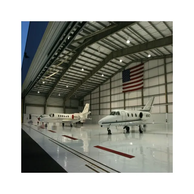 Clear span Aereo Hangar Struttura In Acciaio del Magazzino con ISO