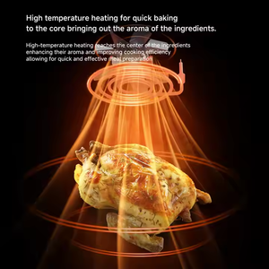 Clássico elétrico Air Fryer forte convecção para distribuição de calor LED Display de garantia de 1 ano-para uso doméstico ao ar livre Hotel