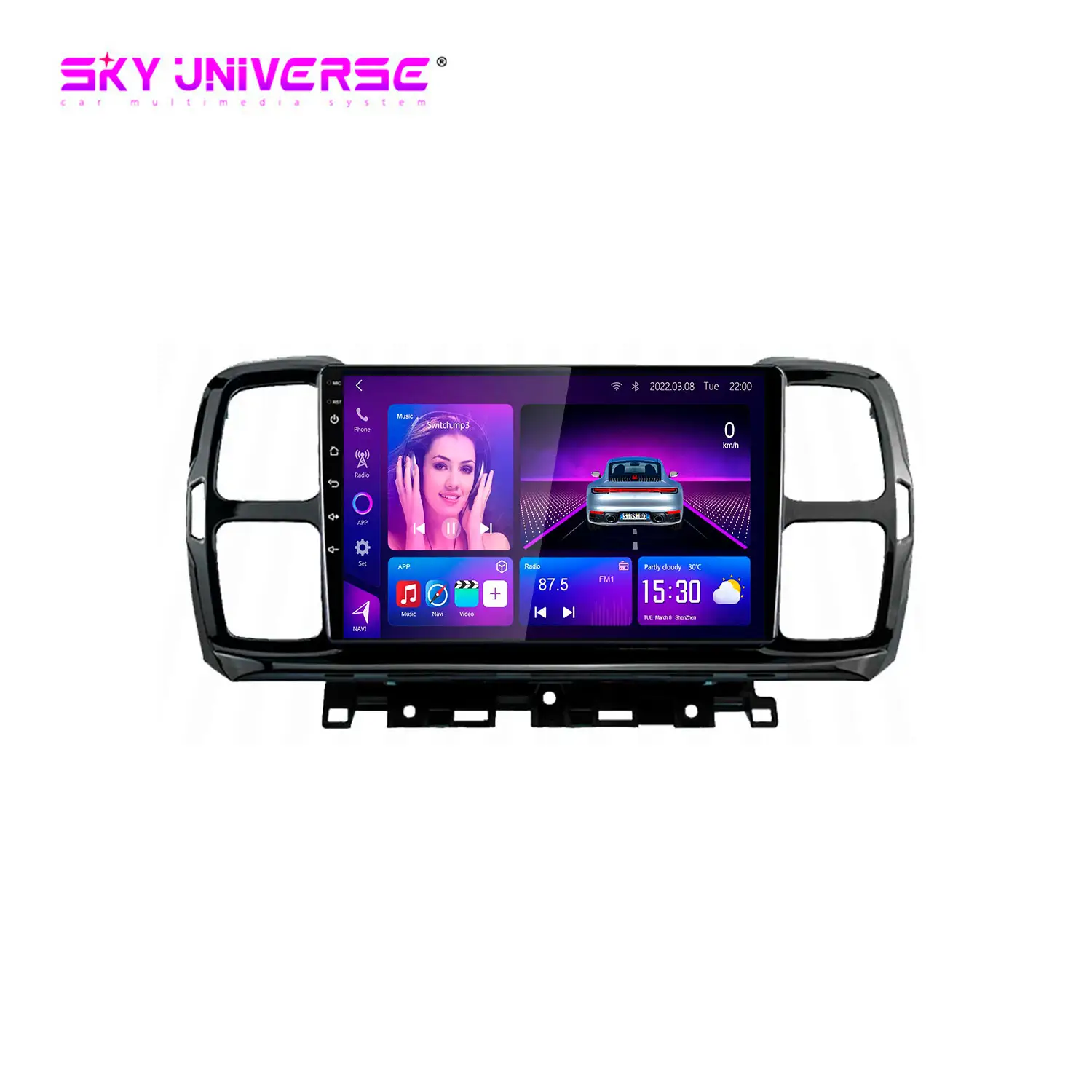 Car Radio Android For Citroen C5 5 Aircross 2017 - 2021 GPS Navigation Auto Video Stereo 5G Multimedia Player Wifi No 2din DVD