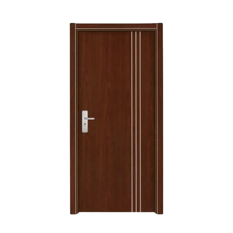 Panneau de portes en acier américain pour les maisons Porte en métal de sécurité Intérieur Swing Knock-down Frame Steel Modern Front Entry Door