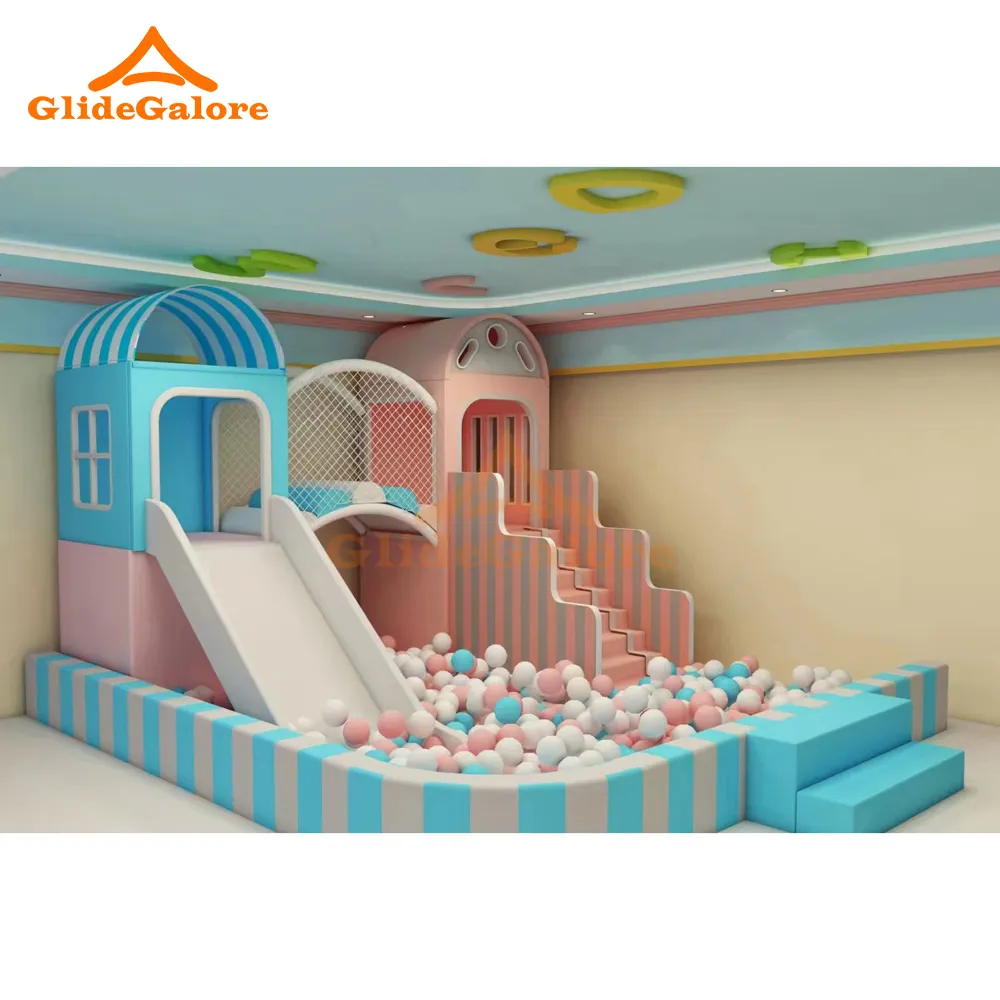 GlideGalore indoor playground ball pit play house kids toddler playground games indoor equipment soft play sets for children