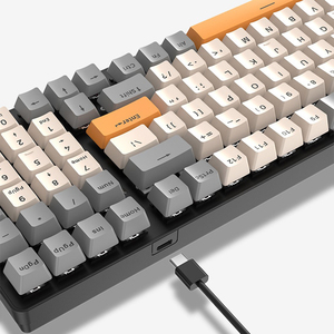 K3 100 teclas RGB Gaming Teclado mecánico para Gamer Hot-swap NKRO Type-C Wired Gaming Teclados personalizados Keycap - Product Image 5