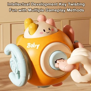 Erken eğitici oyuncak bebek el kavrama küp oyuncak 6 1 çok fonksiyonlu meşgul topu dokunmatik eğitim meşgul küp - Product Image 6