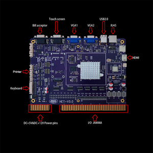 Hot Selling Vertical Touchscreen-Geschicklichkeit spiel Quick Hit 2 in 1 EAGLE-Spiels oftware 36 & 10 Pins Multi Games Card PCB Board - Product Image 2