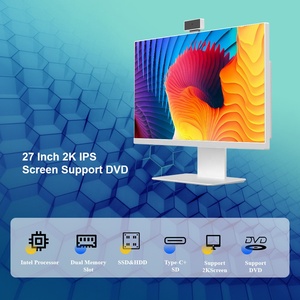 2025 nuevo diseño computadora de 27 pulgadas todo en uno PC de escritorio con soporte WiFi DVD I3 i5 i7 AIO PC Gaming computadora todo en uno - Product Image 4