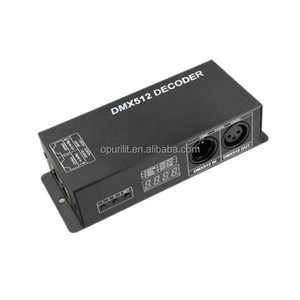 Factory Dmx 512 3 canales RGB 4 canales RGBW DC12V 24V DMX 512 Controlador con pantalla digital para luces de control Rgb Led Dmx - Product Image 5