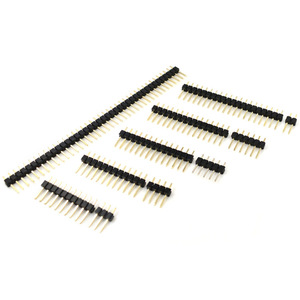 Single-row pin Pitch 2.0/2.54MM <strong>1</strong>*2/3/4/5/6/7/<strong>8</strong>/10/12/20 /40P iron copper pin <strong>header</strong> gold plated - Product Image 5