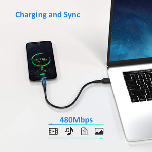 定制长度颜色USB A至USB C 3A型快速充电麦克风电缆 - Product Image 5