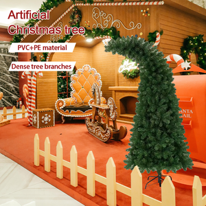 Yüksek kalite özel zarif PVC masa Mini kapalı kullanım için çarpık boyun noel ağacı - Product Image 5