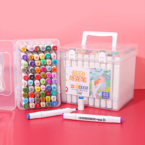 Set di 12 colori marcatori artistici a doppia punta per adulti e bambini punte a scalpello per il disegno