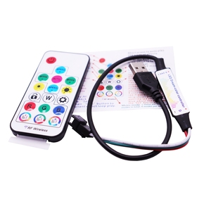 WS2812B SPI USB SPI RGBIC светодиодные диммеры контроллер 17 клавиш RF пульт дистанционного управления пикселей светодиодный контроллер 5 В - Product Image 2