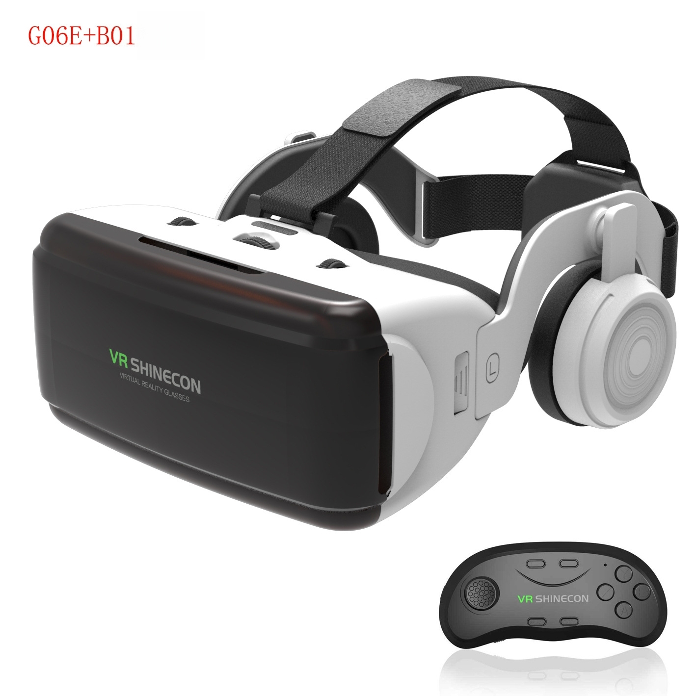 Modèle de casque Blackwhite VR G06E + contrôleur B01