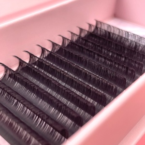 Bireysel kirpik uzantıları yumuşak ipek kabarık fanlar düğüm ücretsiz Lashes kirpik uzatma C D kıvırmak 0.03 0.05 hacim çarpıntı Lashes - Product Image 5