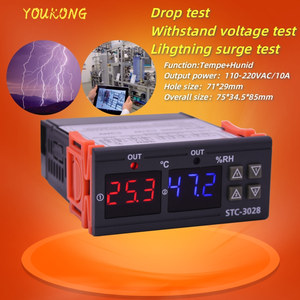 STC-3028 Hygrometer Thermostat <strong>Controller</strong> Heating <strong>Sensor</strong> Incubator Digital AC <strong>Temperature</strong> Humidity <strong>Controller</strong> for Farm Plants - Product Image 4