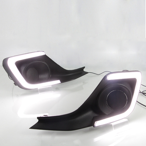 WINAUTOイエローウィンドパワード<span class=keywords><strong>LED</strong></span>デイタイムランニングライトフォグランプdrlスズキスウィフト2018-2019イエローライト付き