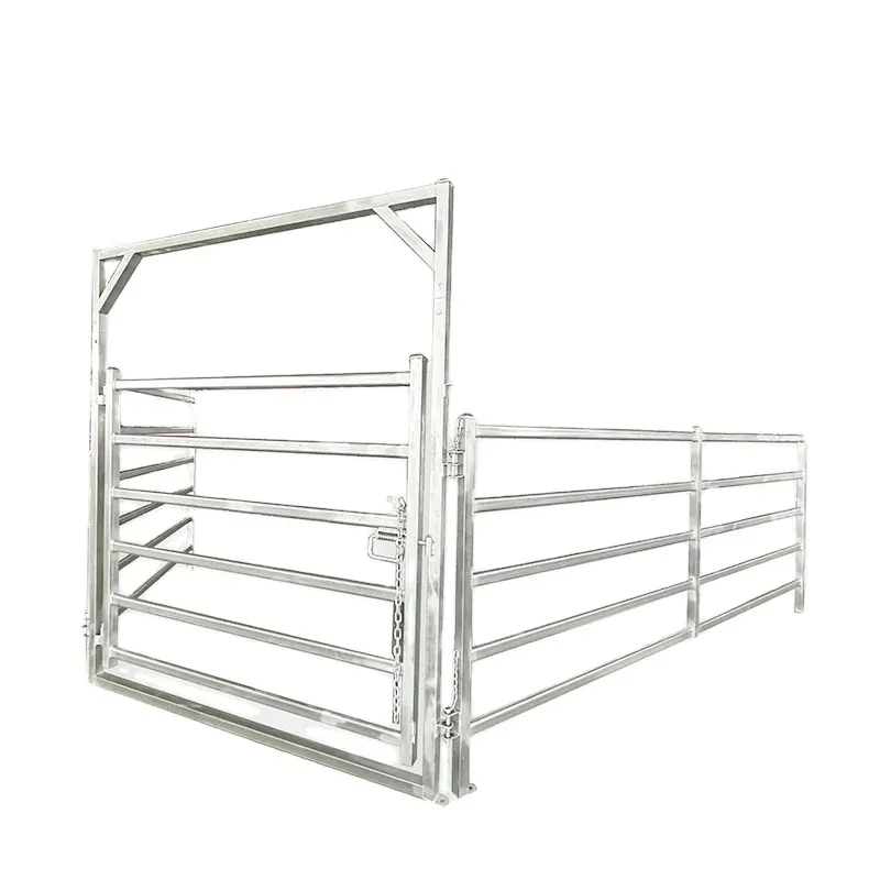 Hot Selling USA 12 ft Heavy duty Livestock Cattle Corral Fence and Horse Round Pen Panels Easily Assembled