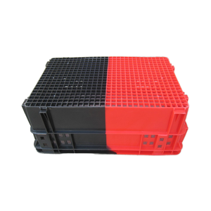 600*400*230 מ "מ מותאם אישית הומצא קן stackable אחסון ארגזי רשת פלסטיק עמיד עם ידיות עבור סל ירקות פירות - Product Image 4