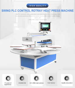 40*60 Hoàn Toàn Tự Động Sáu Trạm Xoay Máy Ép Nhiệt Máy In Thăng Hoa Máy In Cho T-Shirt Da - Product Image 2