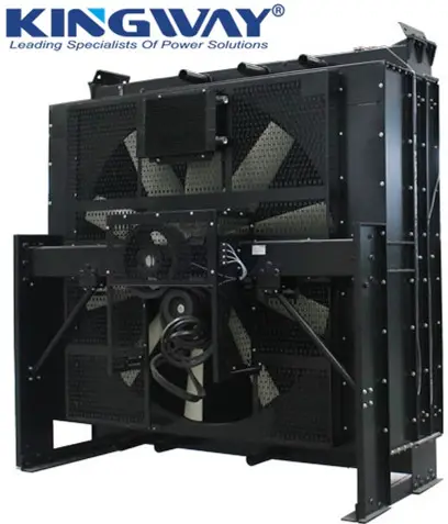 퍼킨스 엔진 4016-61TRG3 를 위한 팬을 가진 알루미늄 냉각액 방열기, 1875 rpm에 1500 KW