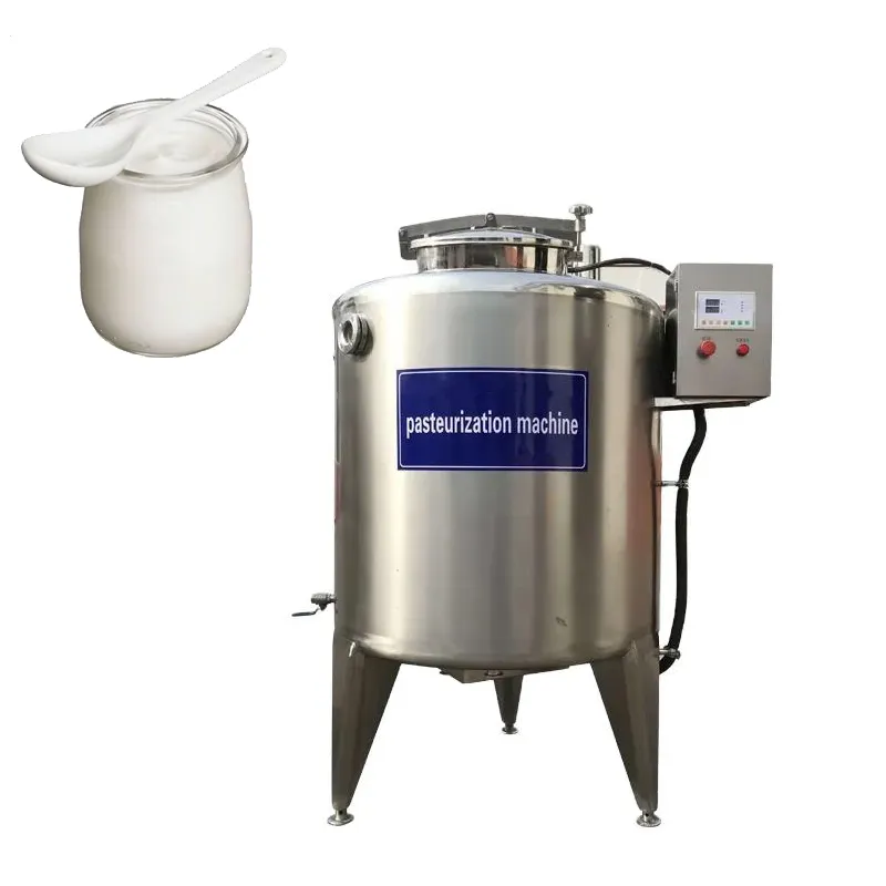 Totalmente automatizado lote pasteurizador aço inoxidável pasteurização tanque pequeno leite pasteurização equipamentos