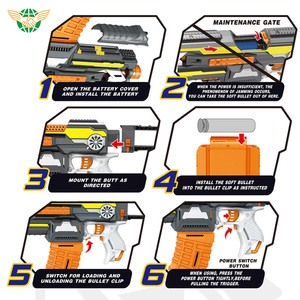 ปืนลูกกระสุนแบบนิ่มของเล่นปืนยิงลูกกระสุนแบบอัตโนมัติแบบ DIY - Product Image 5