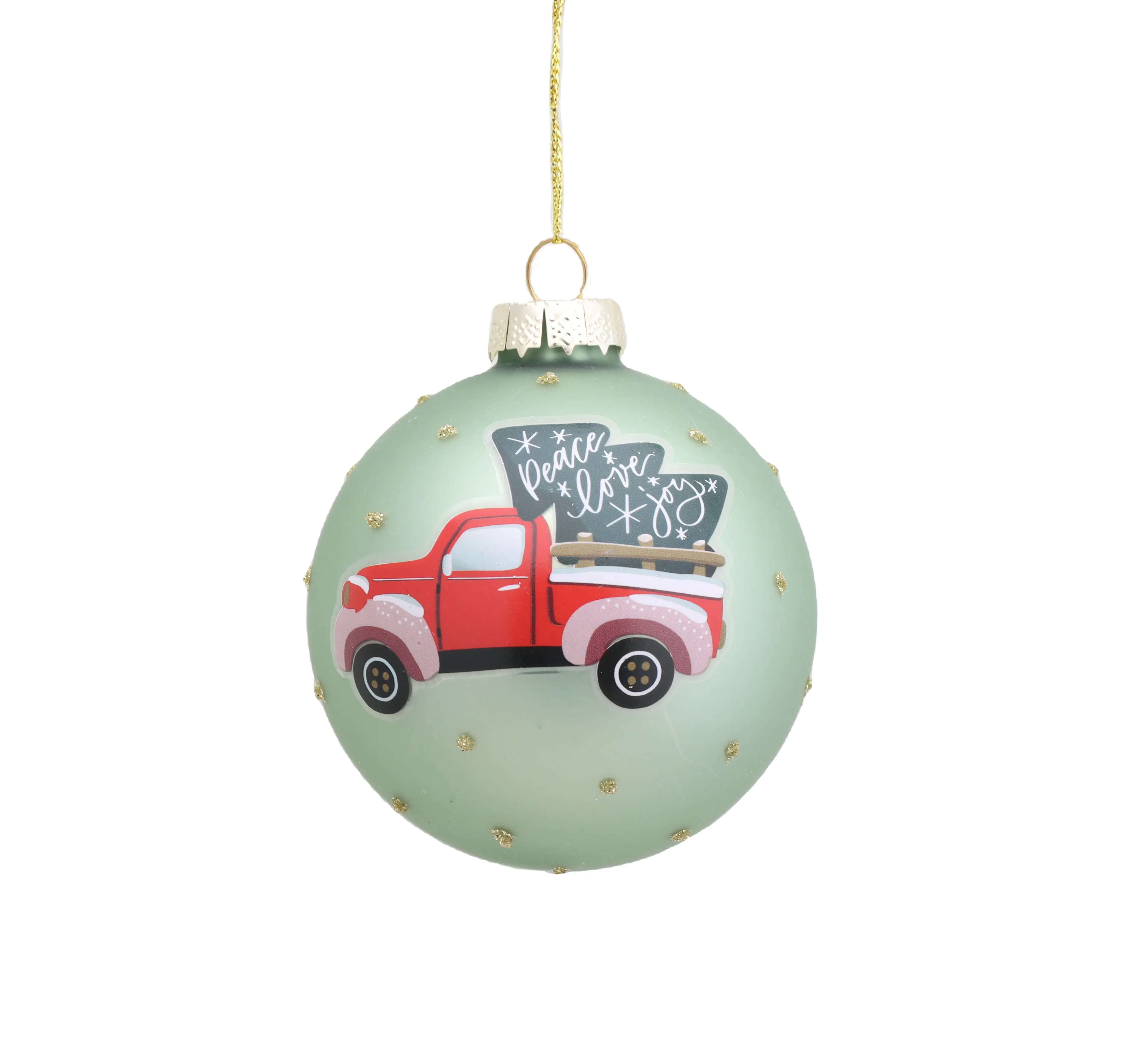 Рождественский шар с принтом на заказ, Лидер продаж, популярный стиль, краска, белые и красные рождественские декоративные украшения
