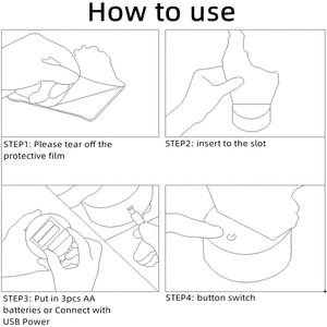 卸売KawsリモコンLEDフットボールライト7色変更RGBナイトランプABS素材ミドルサイズ - Product Image 6