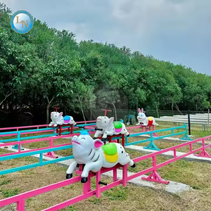 遊園地設備ヒューマンパワーレーシングゲーム農場動物の幸せなカメとウサギのレースが子供向け家族向けに順調に - Product Image 3