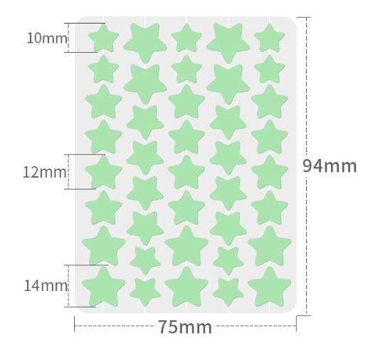 green 40 patches/sheet