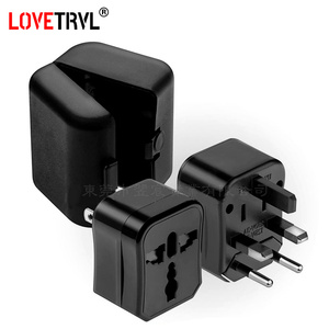 3 en 1 Conversión de viaje global Adaptador de enchufe de alimentación universal AU/EU/UK/US a adaptador de enchufe eléctrico de la UE - Product Image 2
