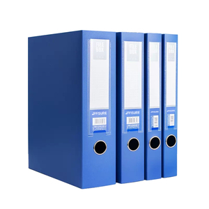 AFFISURE a 4尺寸Pp纯色高品质可折叠文件盒塑料文件盒办公文具文件夹 - Product Image 1